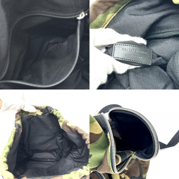 Saint Laurent Paris Backpack Multi Pockets Camouflage Canvas Leather main image 7